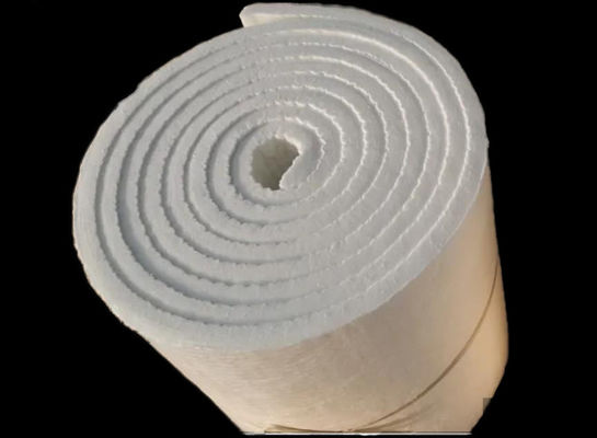 Blanc réfractaire d'isolation de fibre en céramique de haute couverture pure de fibre en céramique