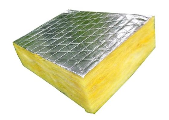Le papier d'aluminium a fait face à la construction non toxique de couverture de laine de verre acoustique